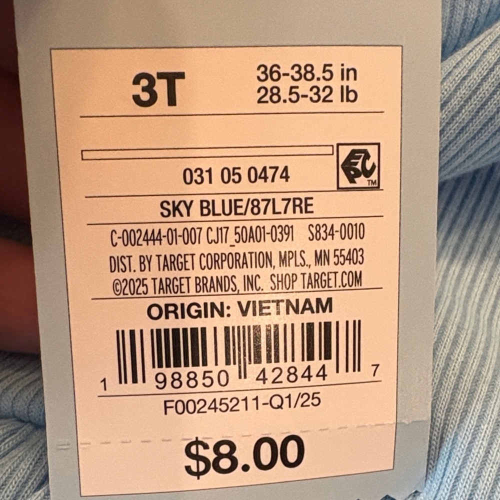 Cat & Jack Girls' Sleeveless Knit Dress - Pink, Light Blue, Green Floral - Picture 11 of 11